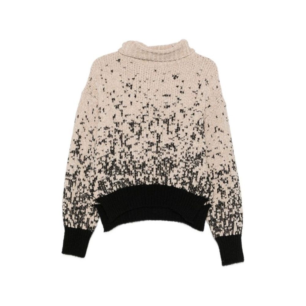 Alysi Women Chenille Turtle-Neck Sweater